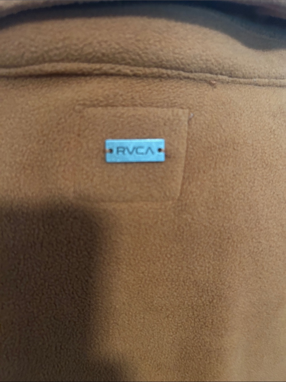 RVCA Rust-Brown Teddy Jacket with Chest Pocket - Picture 5 of 6